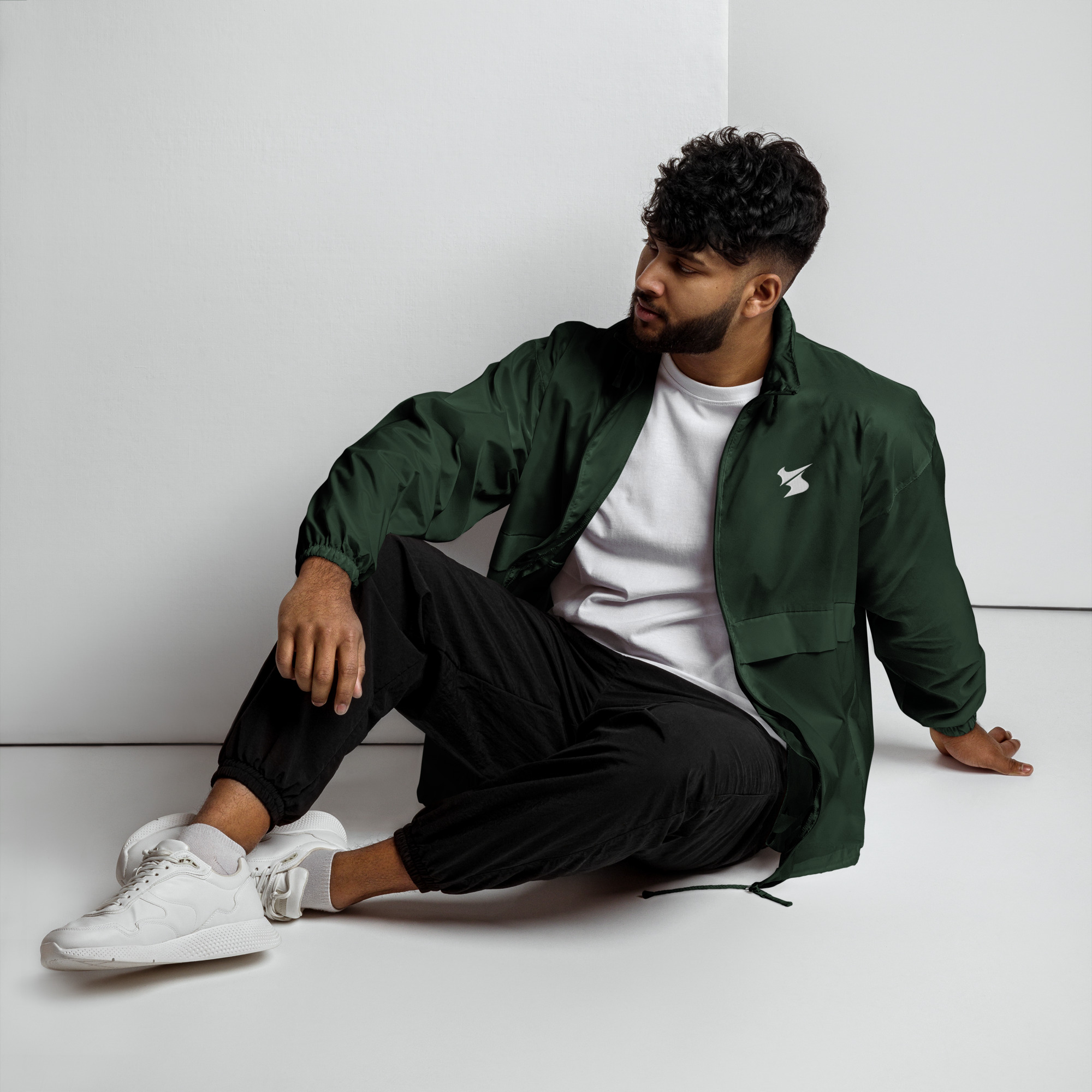 unisex-basic-windbreaker-forest-green-front-6add3c2a071ac.jpg